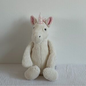 Jellycat Bashful Unicorn - Cream and Pink
